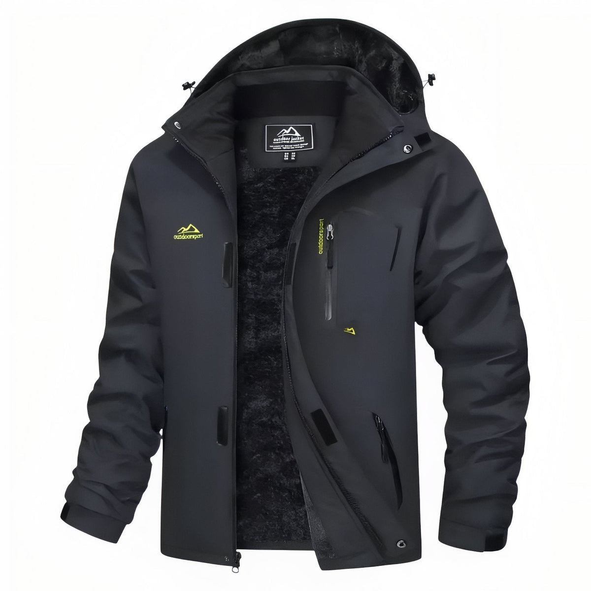 Veste Chaude Randonnée Homme gris anthracite