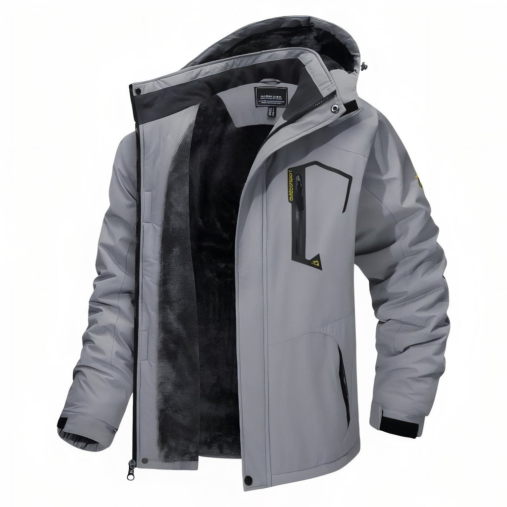 Veste Chaude Randonnée Homme gris clair