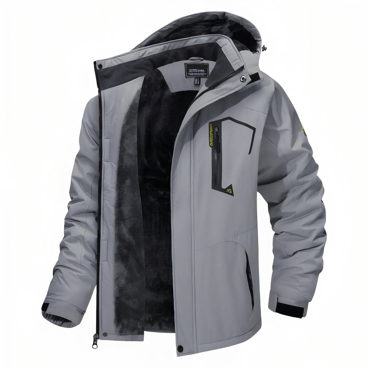 Veste Chaude Randonnée Homme gris clair