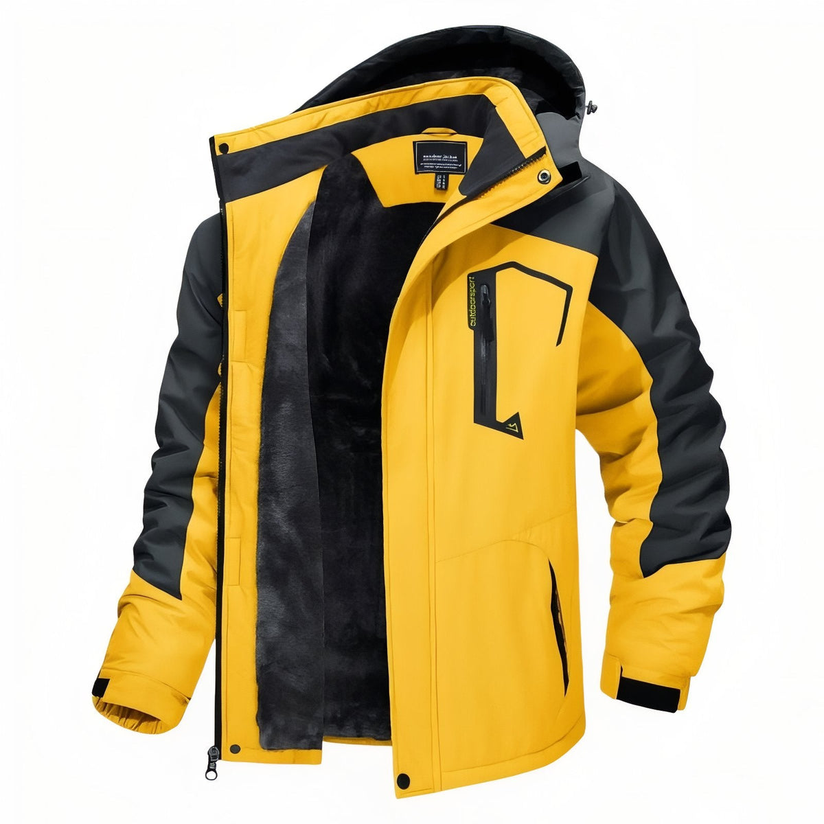 Veste Chaude Randonnée Homme jaune