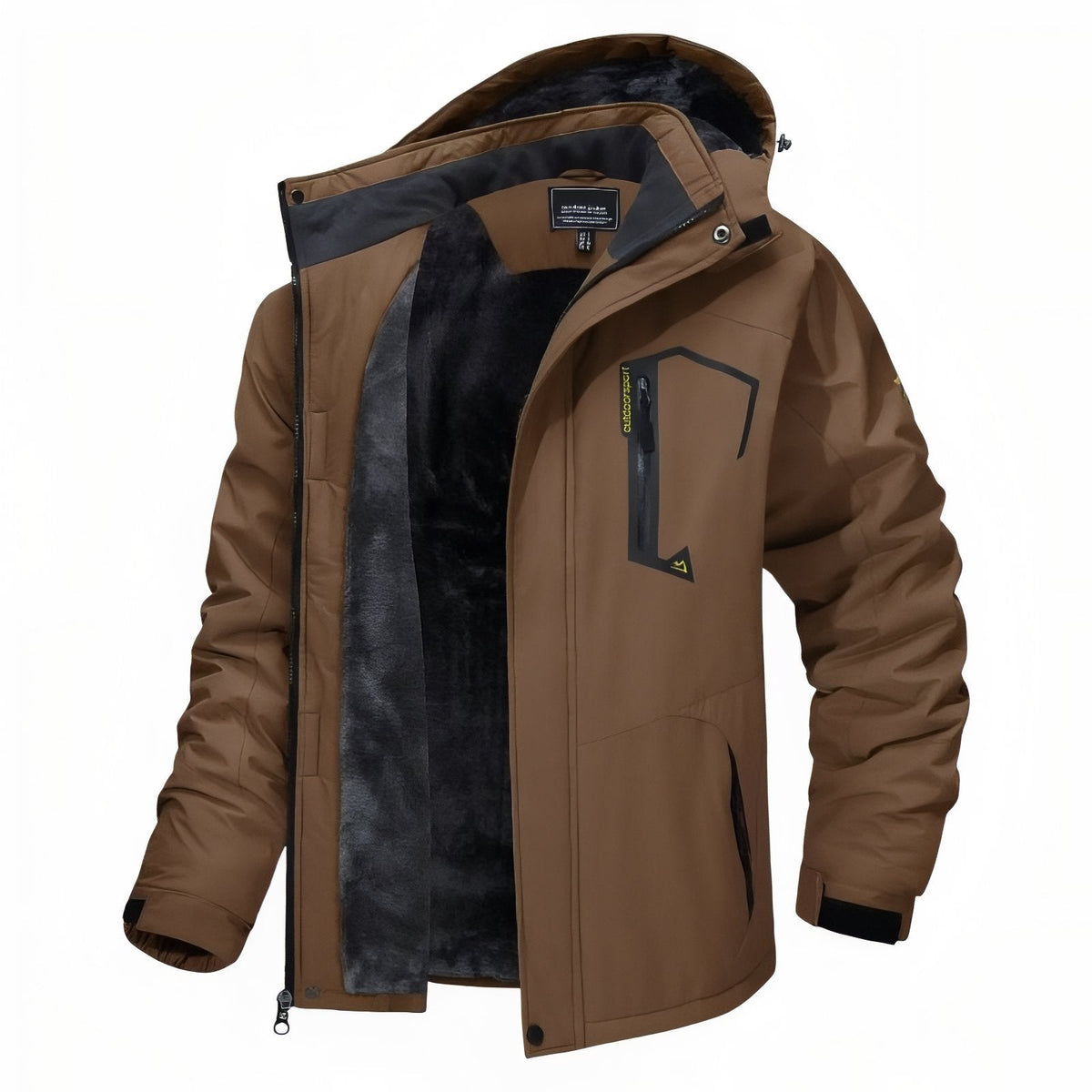 Veste Chaude Randonnée Homme marron