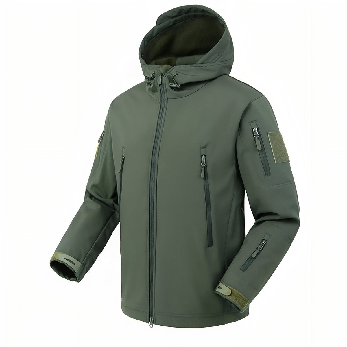 Veste Imperméable Homme Randonnée vert olive