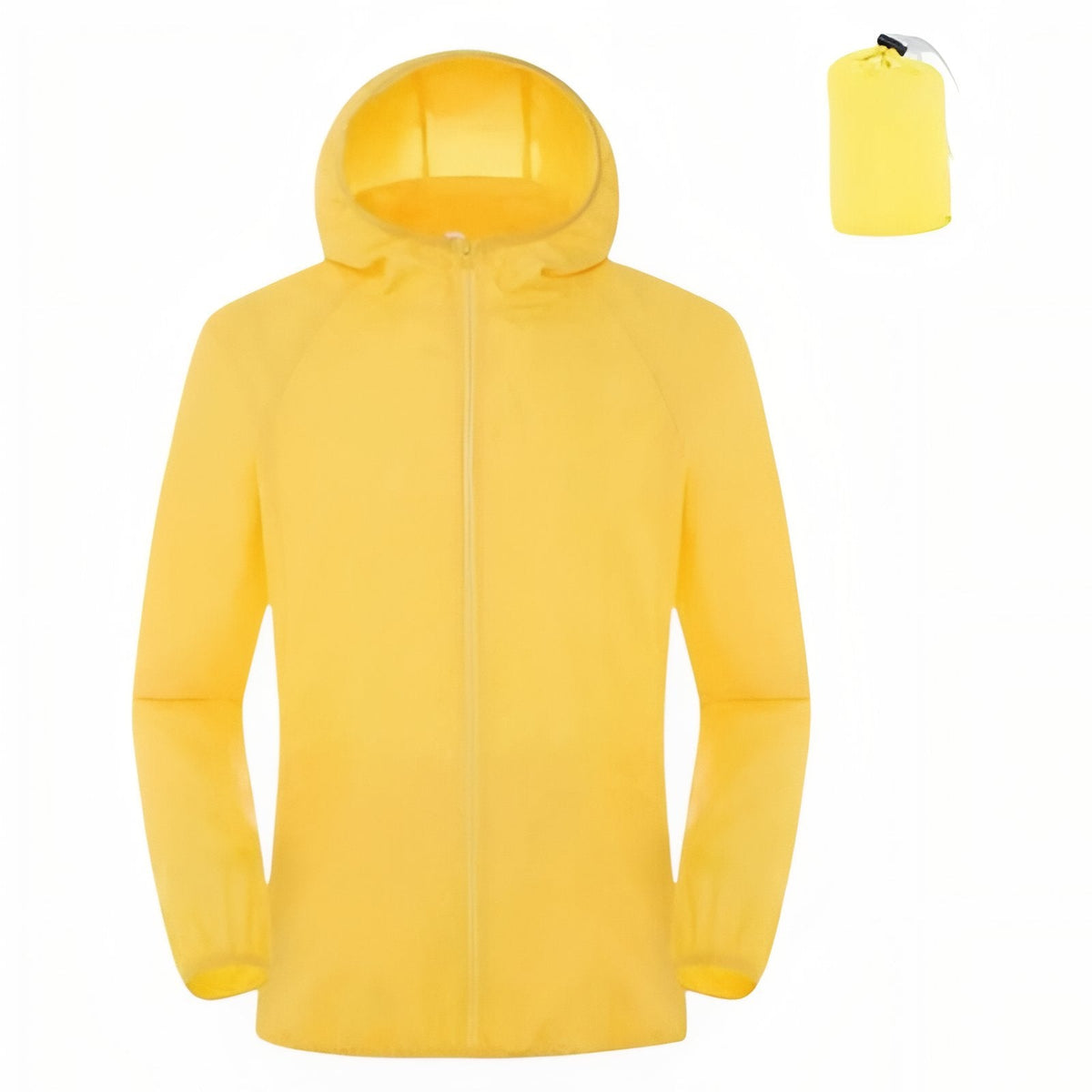 Veste Imperméable Légère jaune fluo
