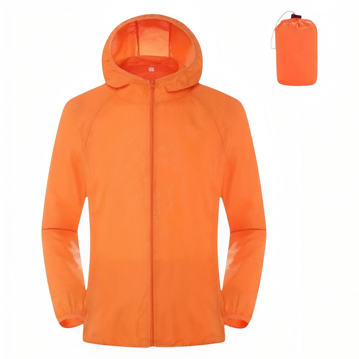 Veste Imperméable Légère orange fluo