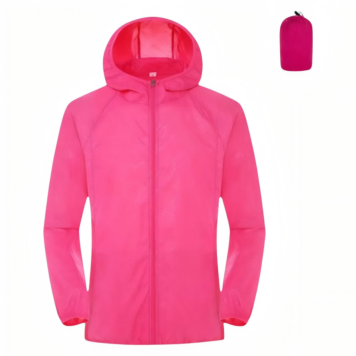 Veste Imperméable Légère rose fluo