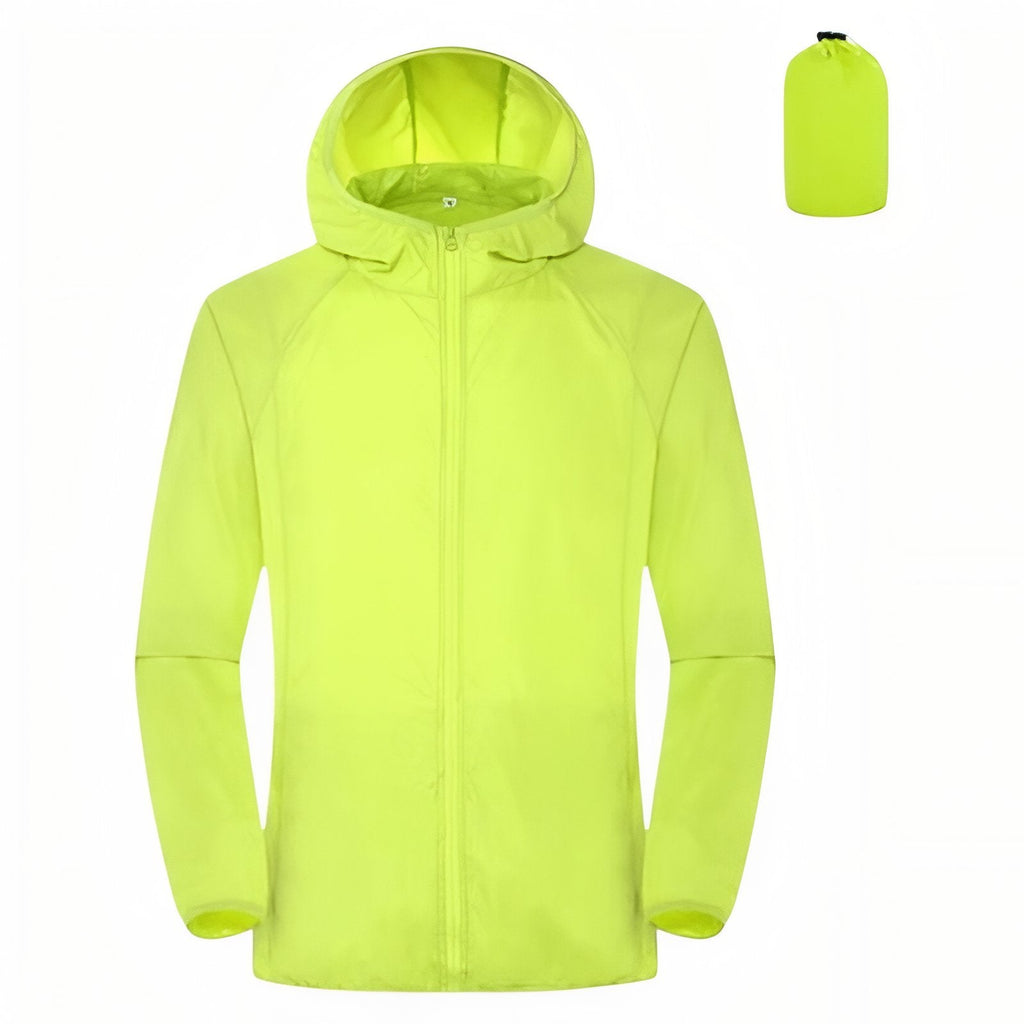 Veste Imperméable Légère vert fluo