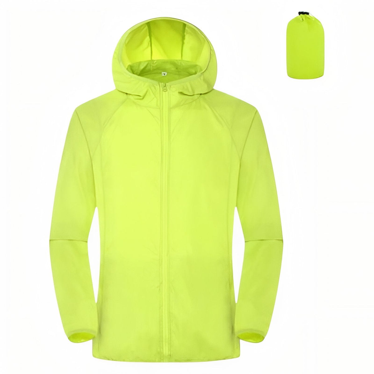 Veste Imperméable Légère vert fluo