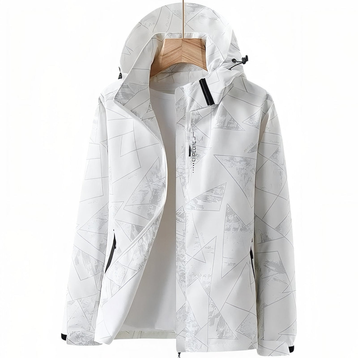 Veste Imperméable Randonnée Femme blanc