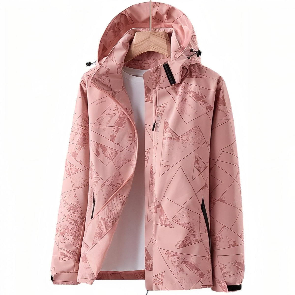 Veste Imperméable Randonnée Femme rose 1