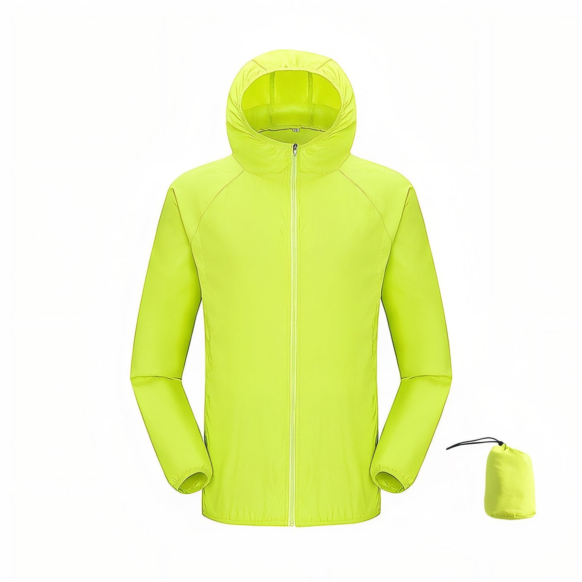 Veste Imperméable Ultra Légère jaune fluo