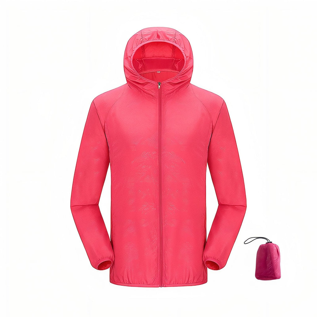 Veste Imperméable Ultra Légère rose fluo