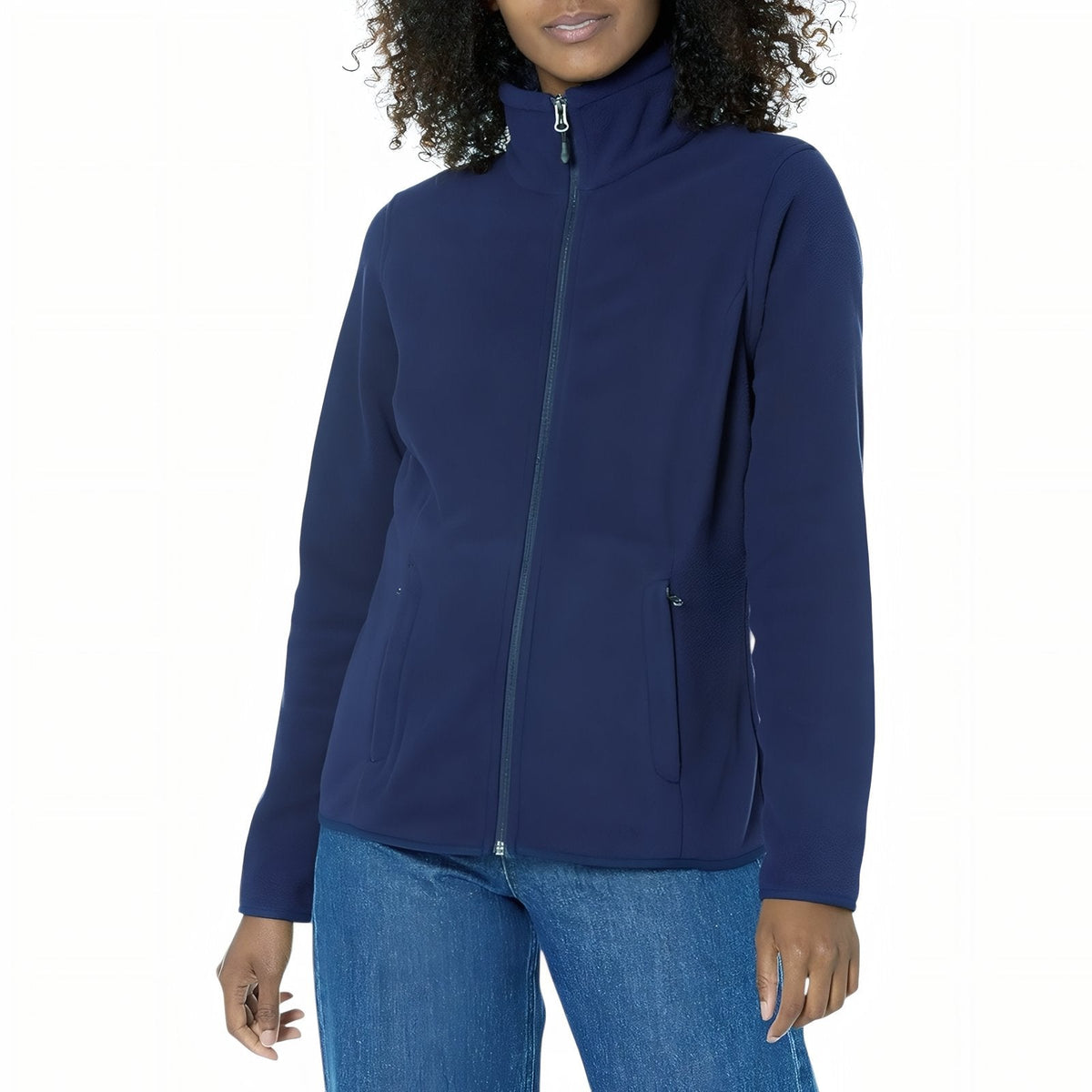 Veste Polaire Randonnée Femme bleu marine