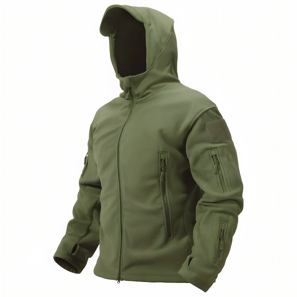 Veste Polaire Randonnée Homme vert olive