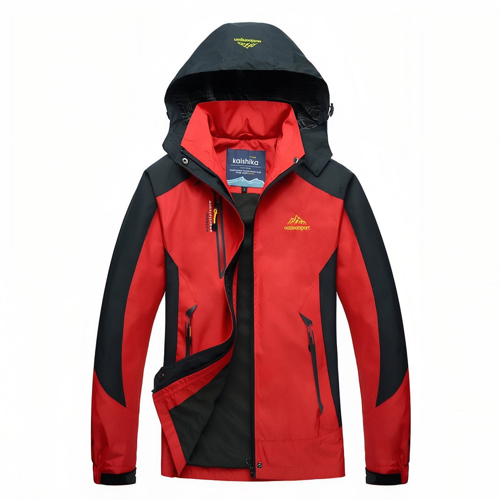 Veste Randonnée Femme Imperméable Et Respirante rouge